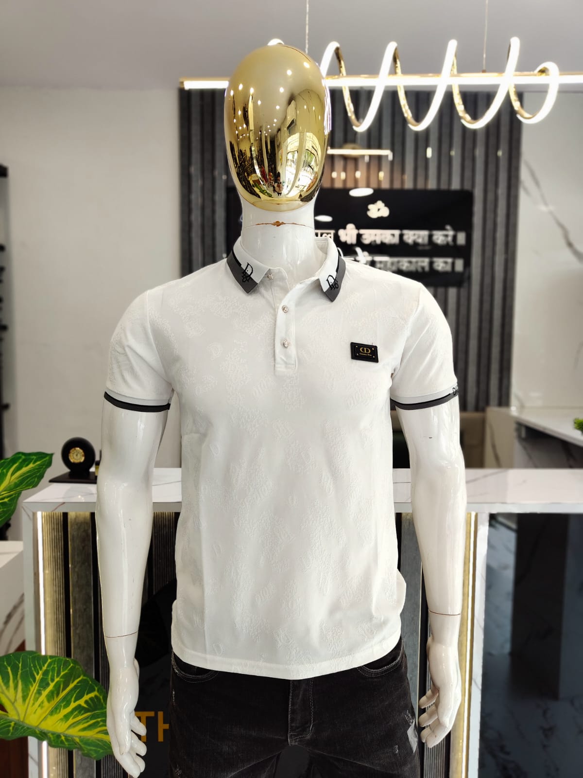 Men’s Designer-Inspired Polo T-Shirt – “Elite Code” Edition